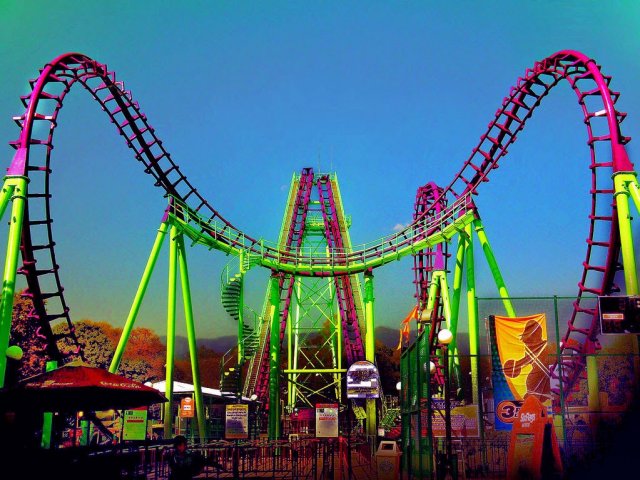 Parque Six Flags México na Cidade do México